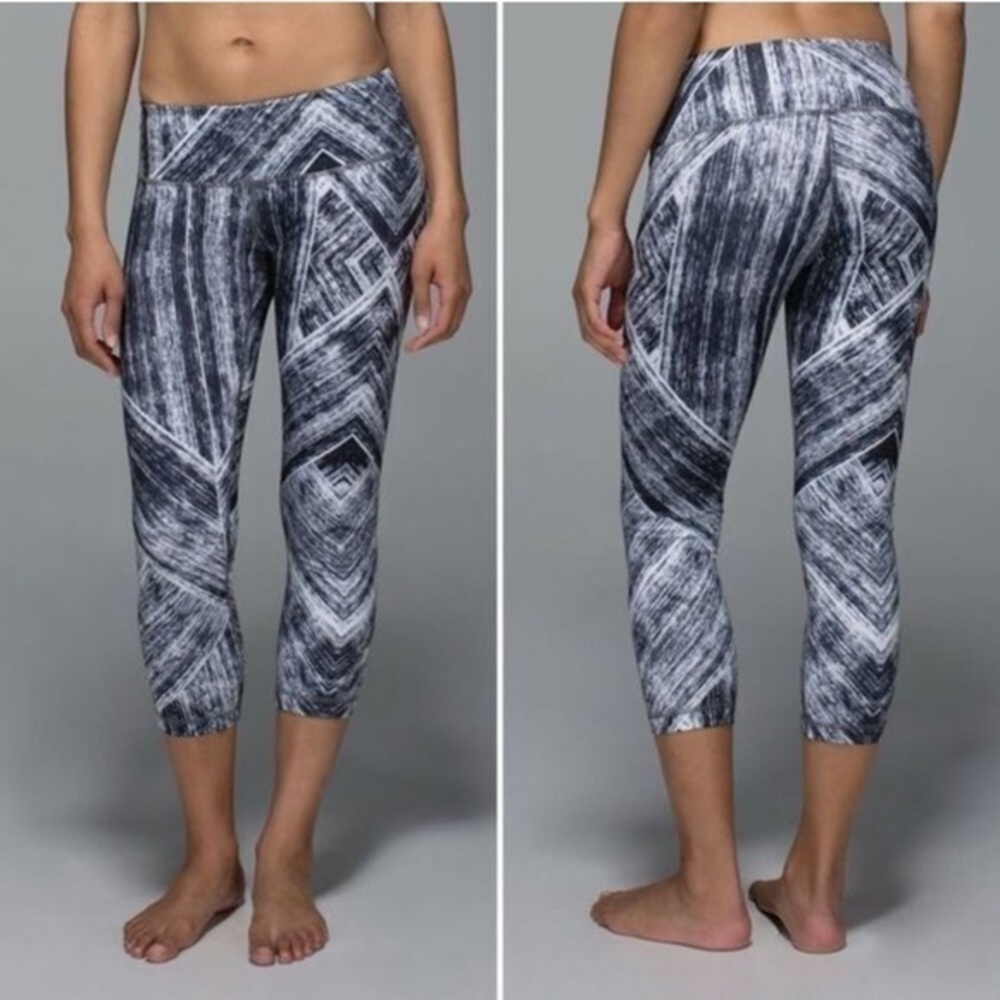 Lululemon Wunder Under Crop II leggings in Heat Wave 6